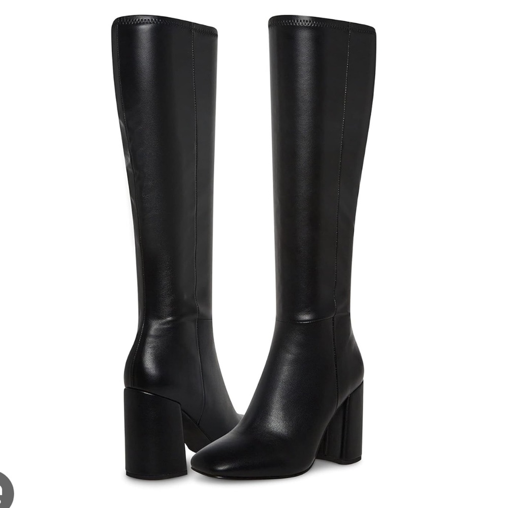 Steve Madden Black Lizah Boots - Picture 1 of 7